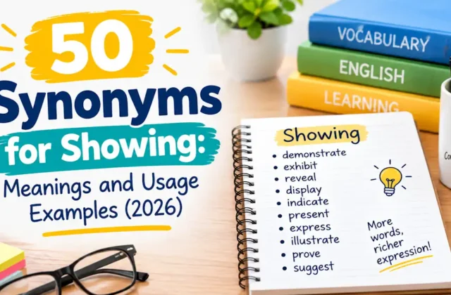 50 Synonyms for Showing: Meanings and Usage Examples (2026)